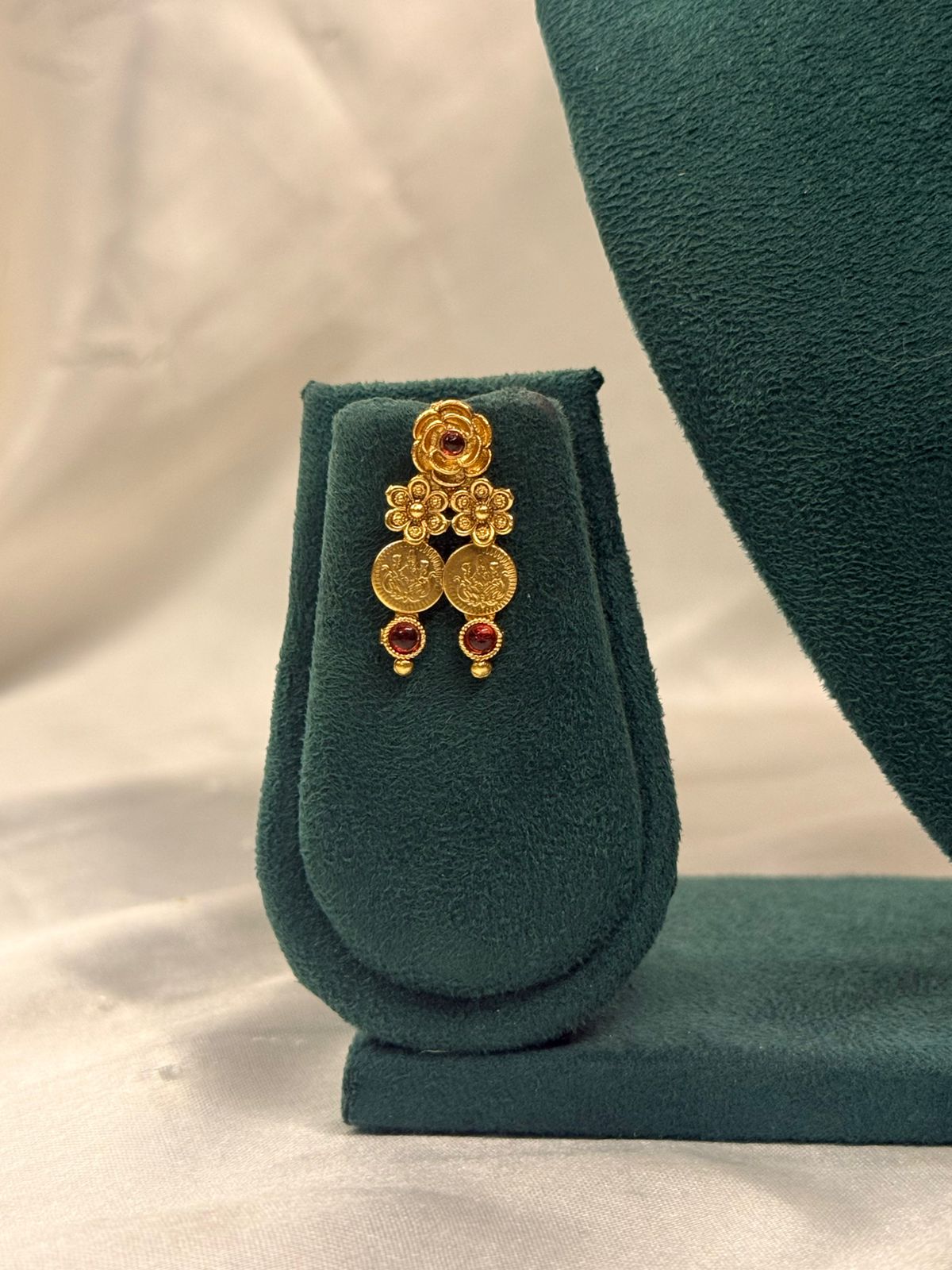 Traditional Gold Temple Coin Necklace Set,llb719
