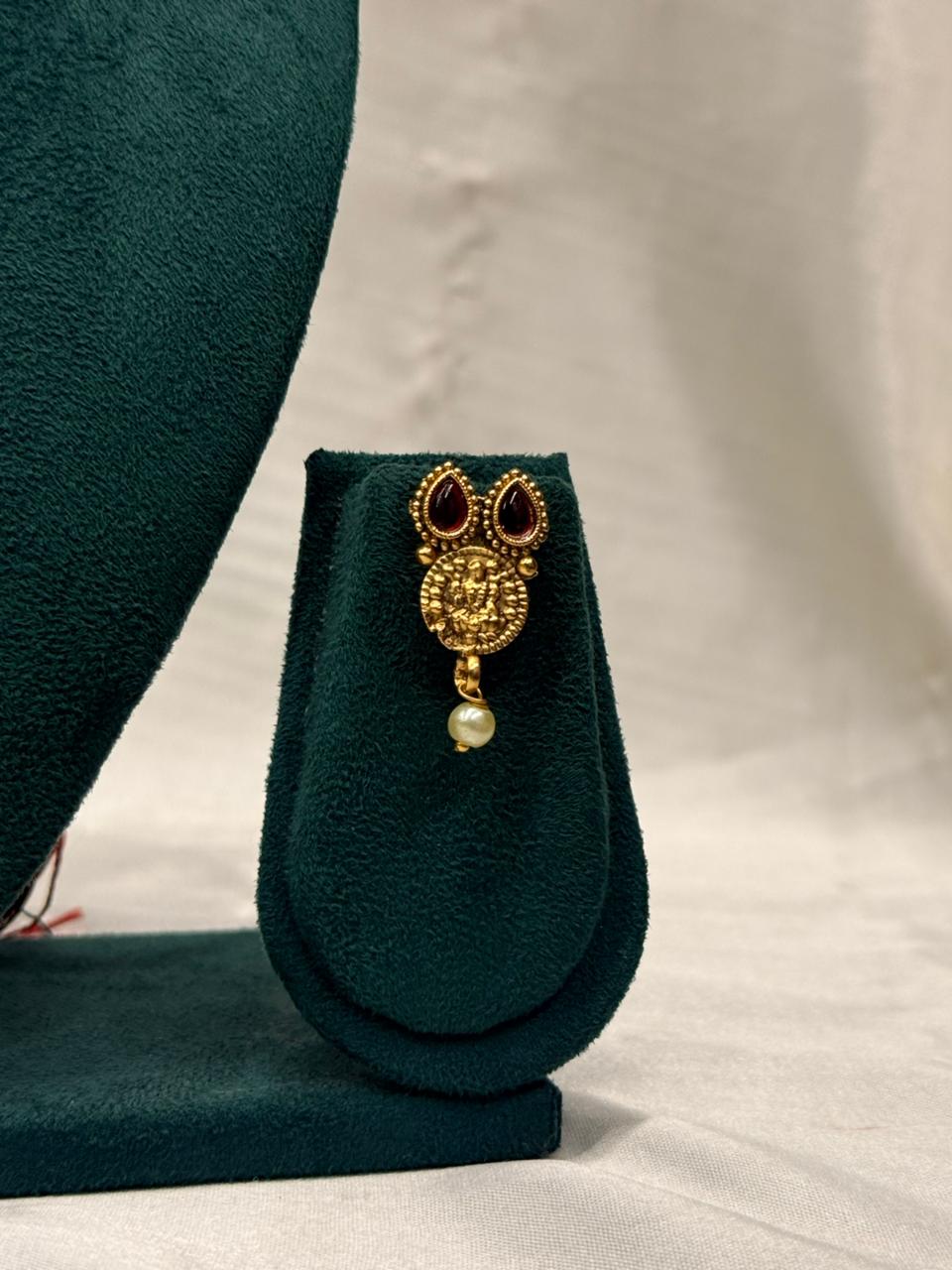 Antique Gold-Plated Lakshmi Coin Necklace Set,llb744