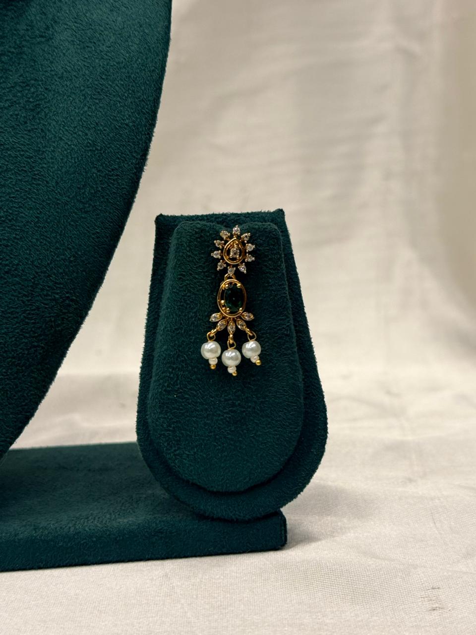 Antique Gold-Plated Emerald Green,llb745