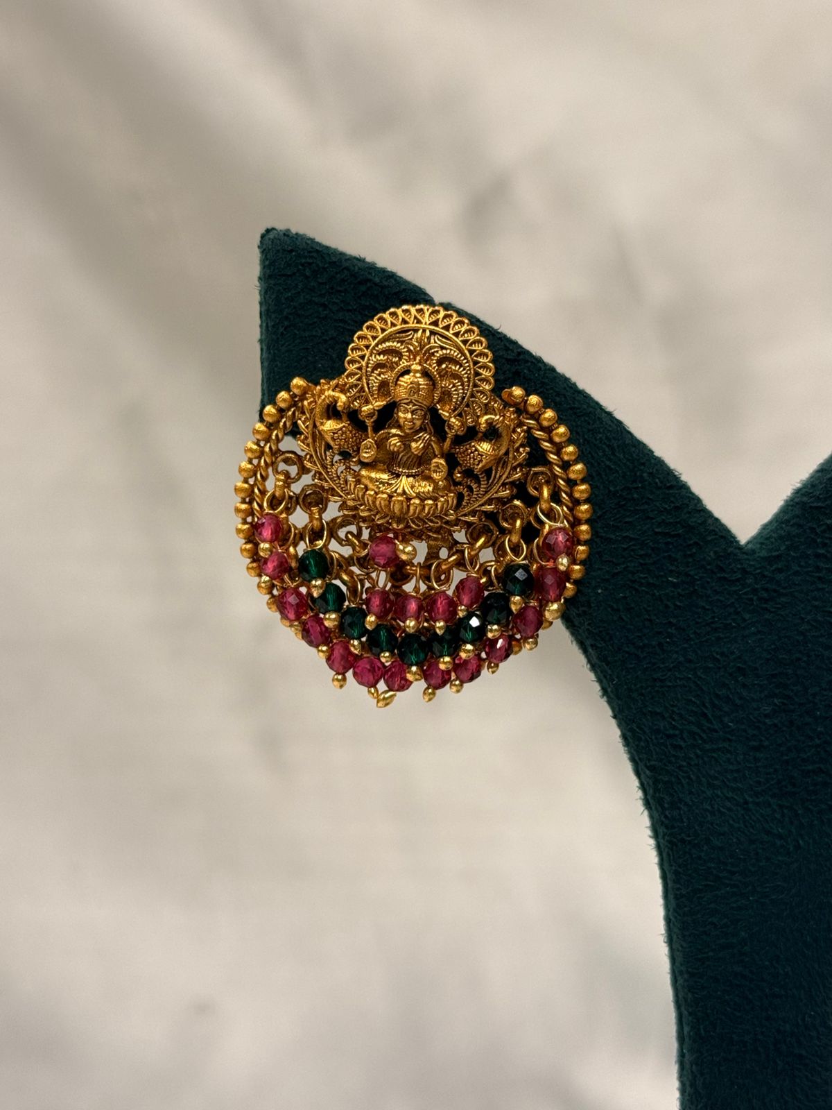 Antique Gold-Plated Filigree Jhumka,llb749