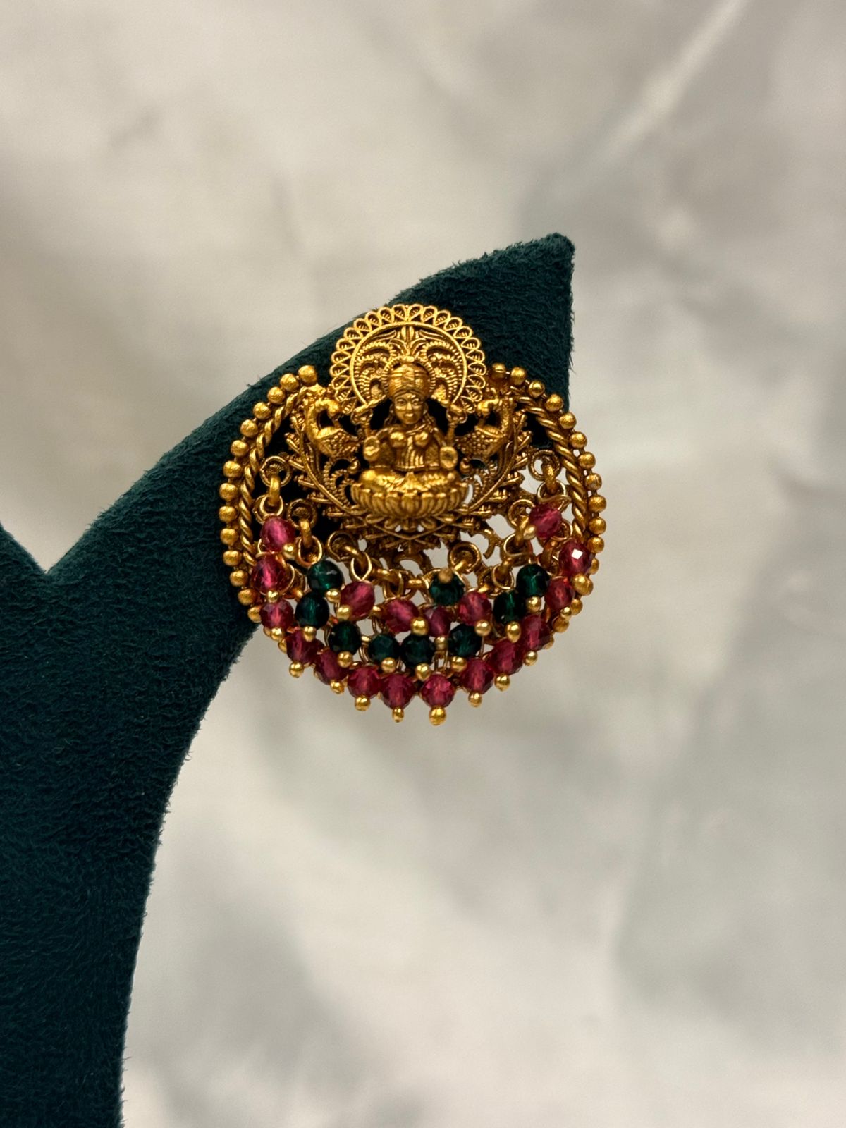Antique Gold-Plated Filigree Jhumka,llb749
