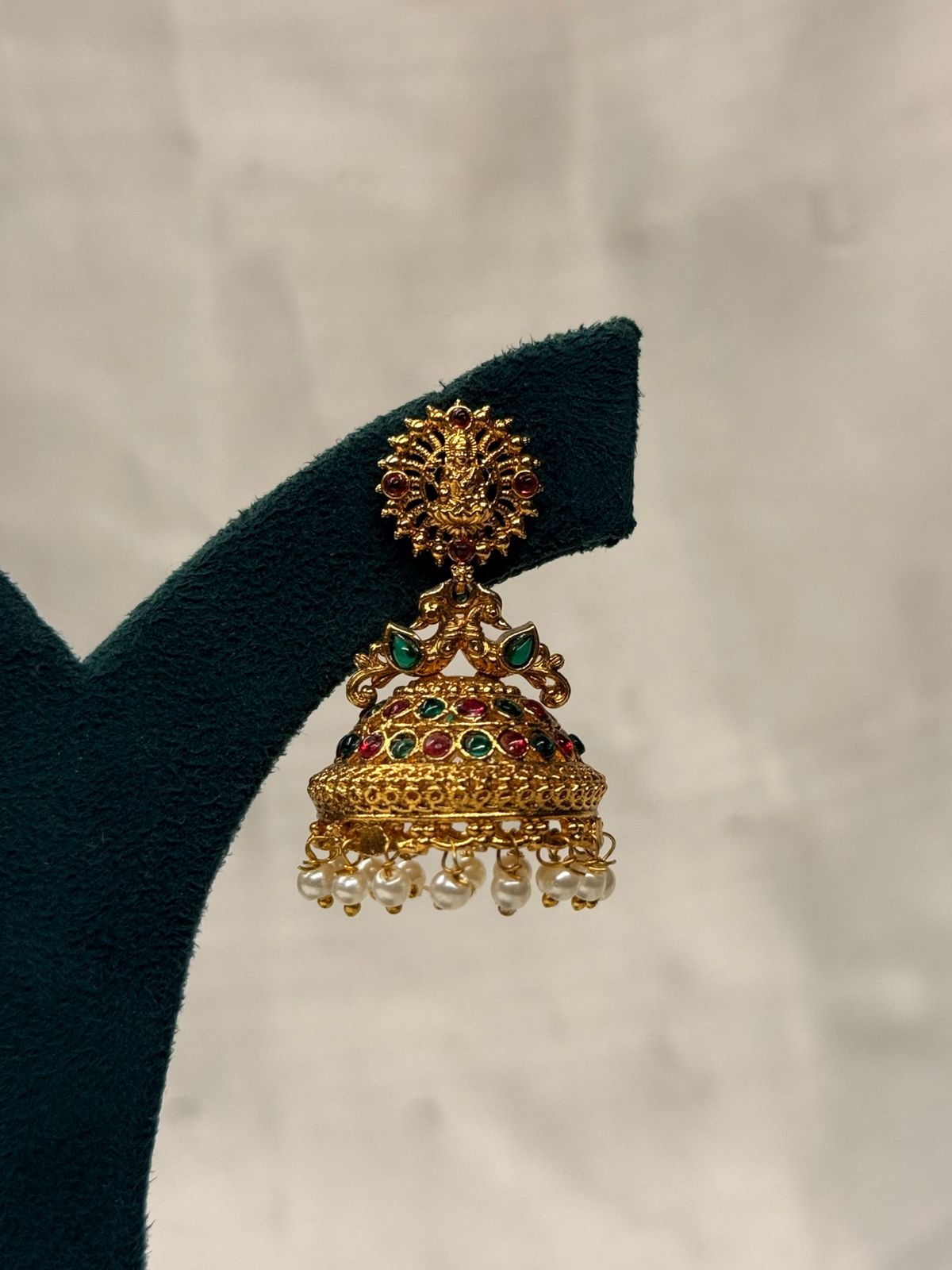 Traditional Antique Gold Temple Jhumka,llb758