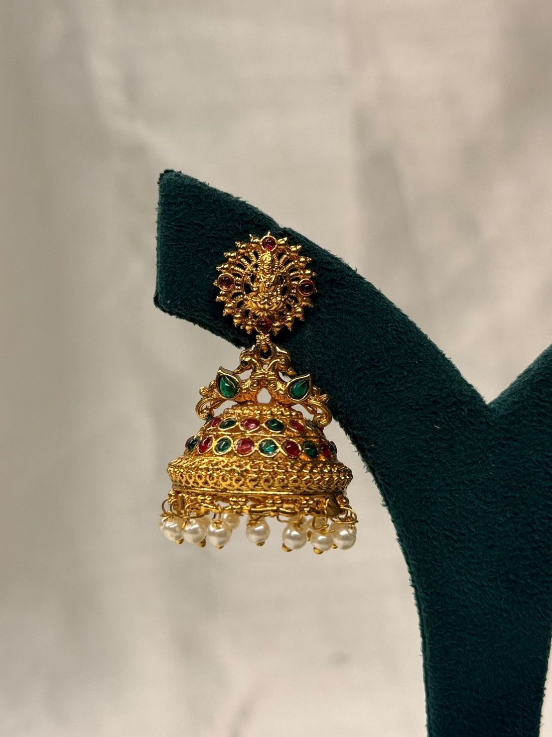 Traditional Antique Gold Temple Jhumka,llb758