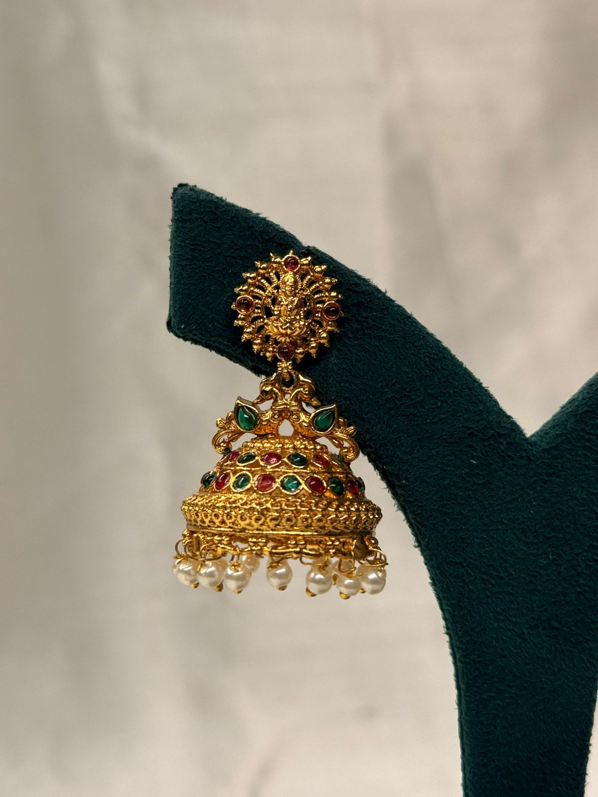Traditional Antique Gold Temple Jhumka,llb758