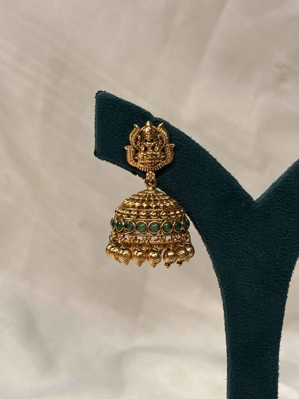 Antique Gold Lakshmi Temple Jhumka,llb760