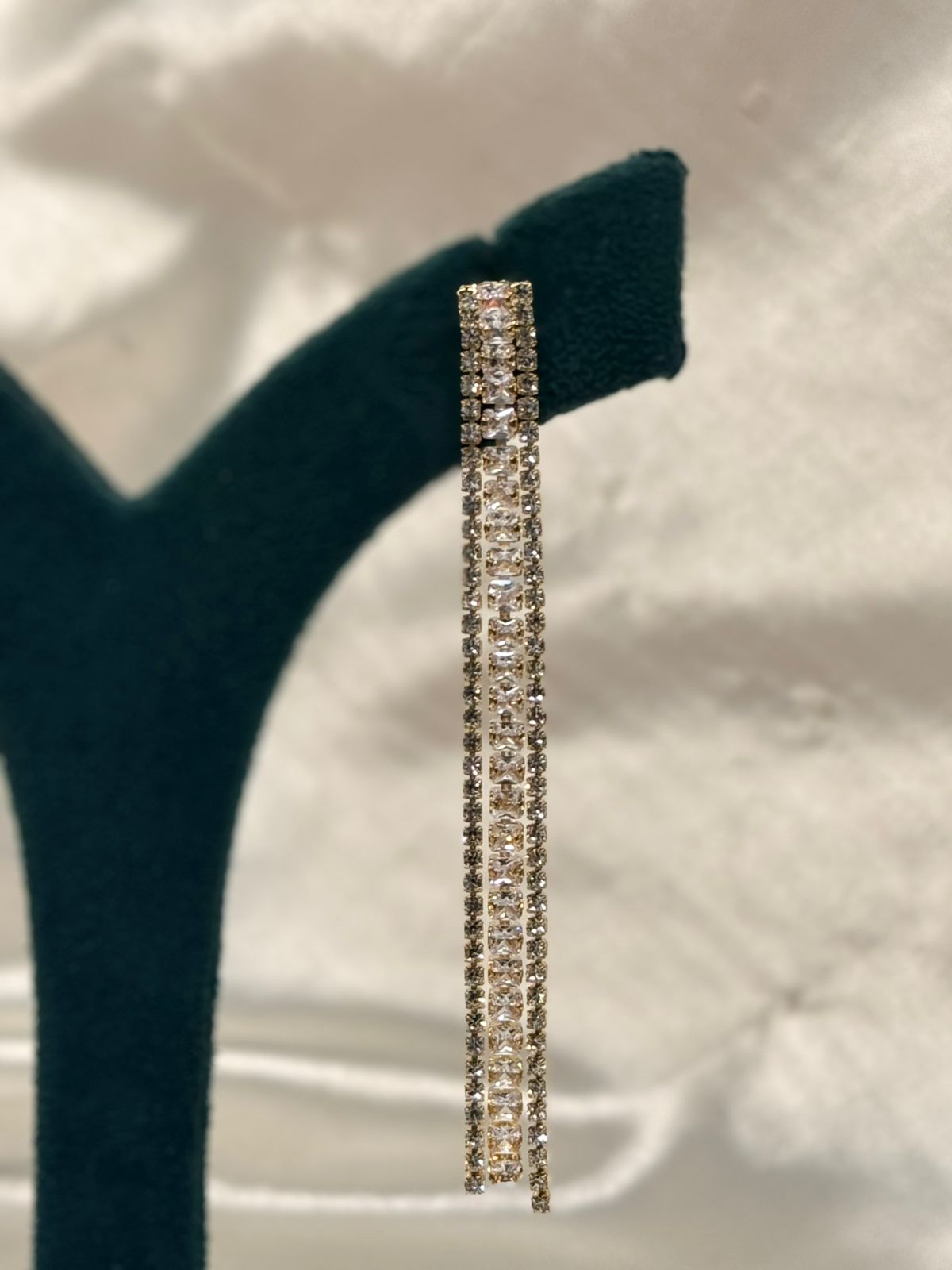 Luxury Crystal Rhinestone Long Drop Earrings,llb783