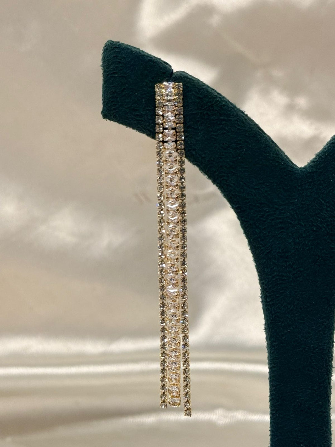 Luxury Crystal Rhinestone Long Drop Earrings,llb783