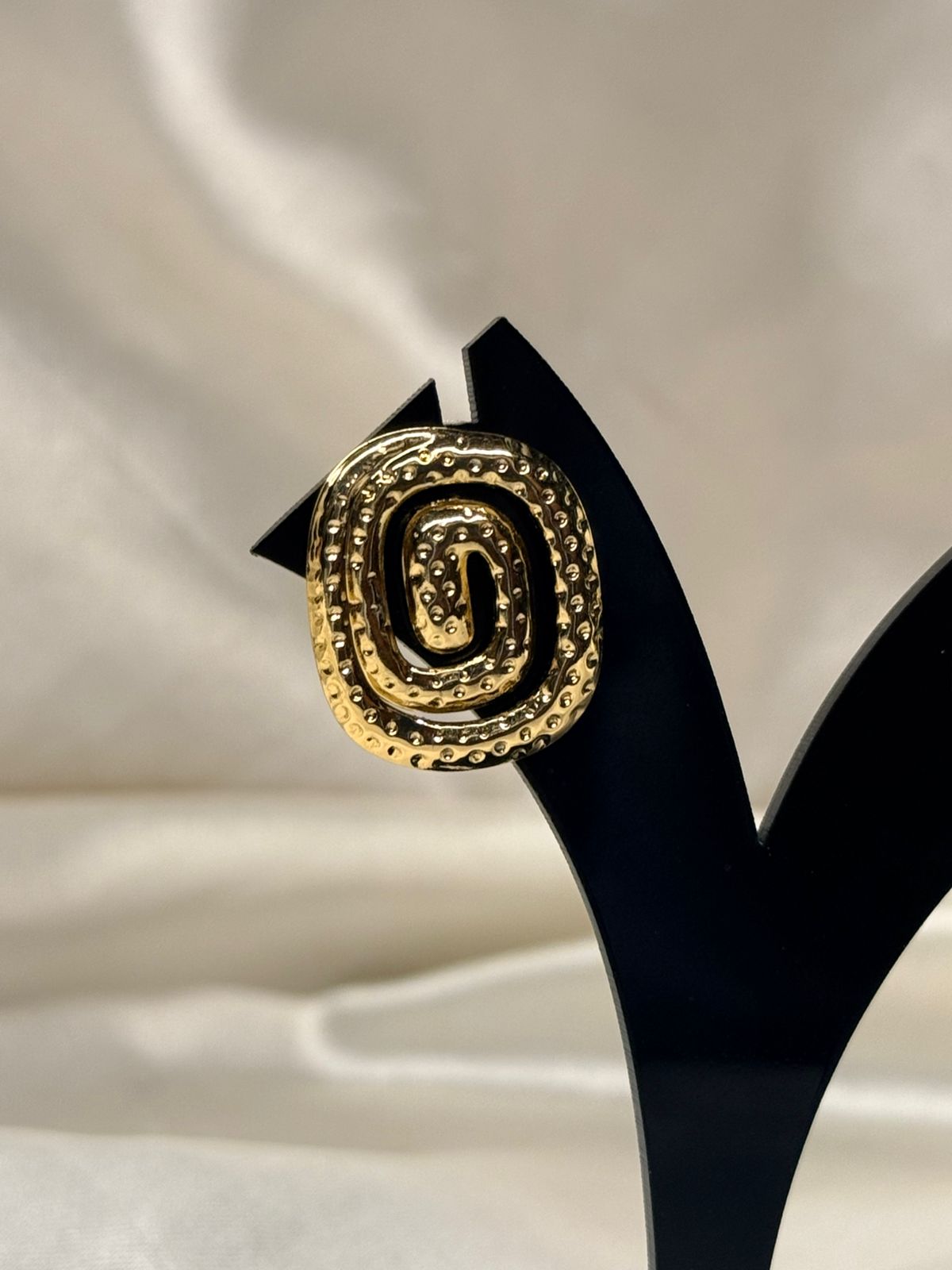 Trendy Gold Spiral Stud Earrings for Women,llb795