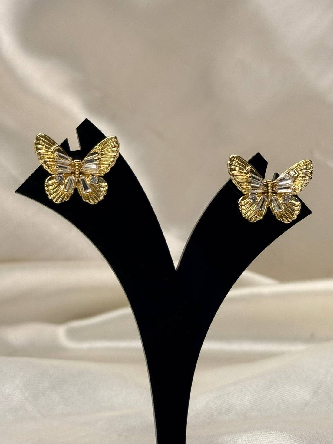 Gold Butterfly Stud Earring,llb800