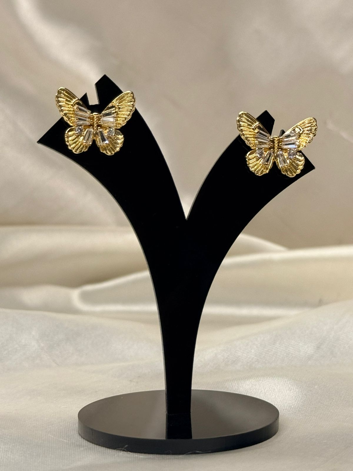 Gold Butterfly Stud Earring,llb800
