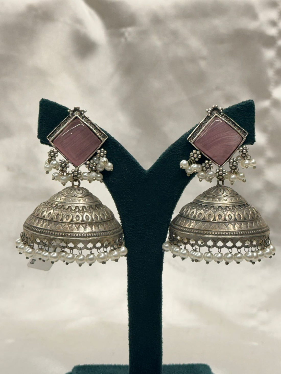 Antique Silver Jhumka Earrings,llb811