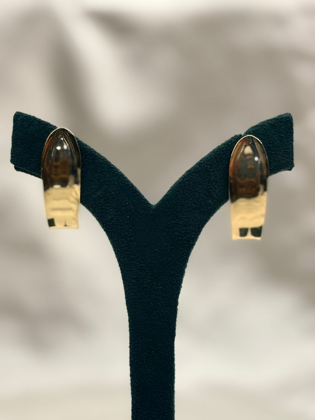 Elegant Glossy Gold Hoop Earrings,llb807