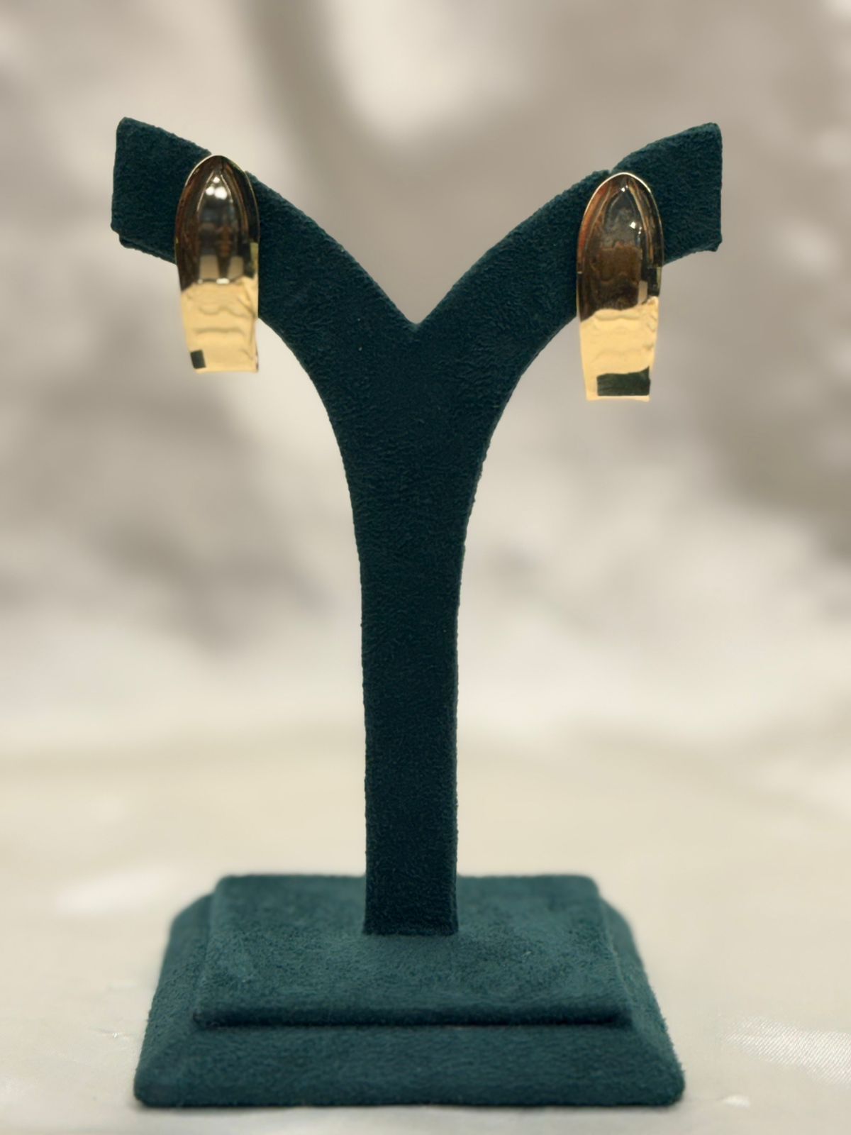Elegant Glossy Gold Hoop Earrings,llb807