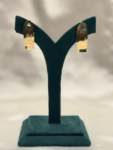 Elegant Glossy Gold Hoop Earrings,llb807