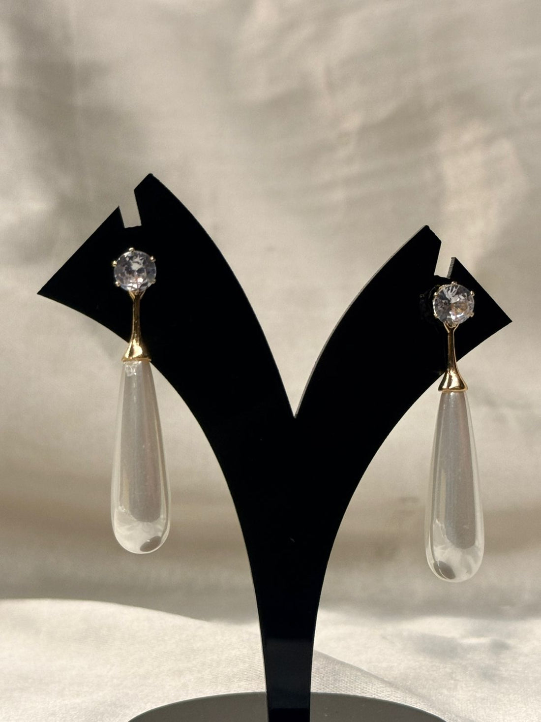 Crystal Stud Teardrop Earrings,llb823