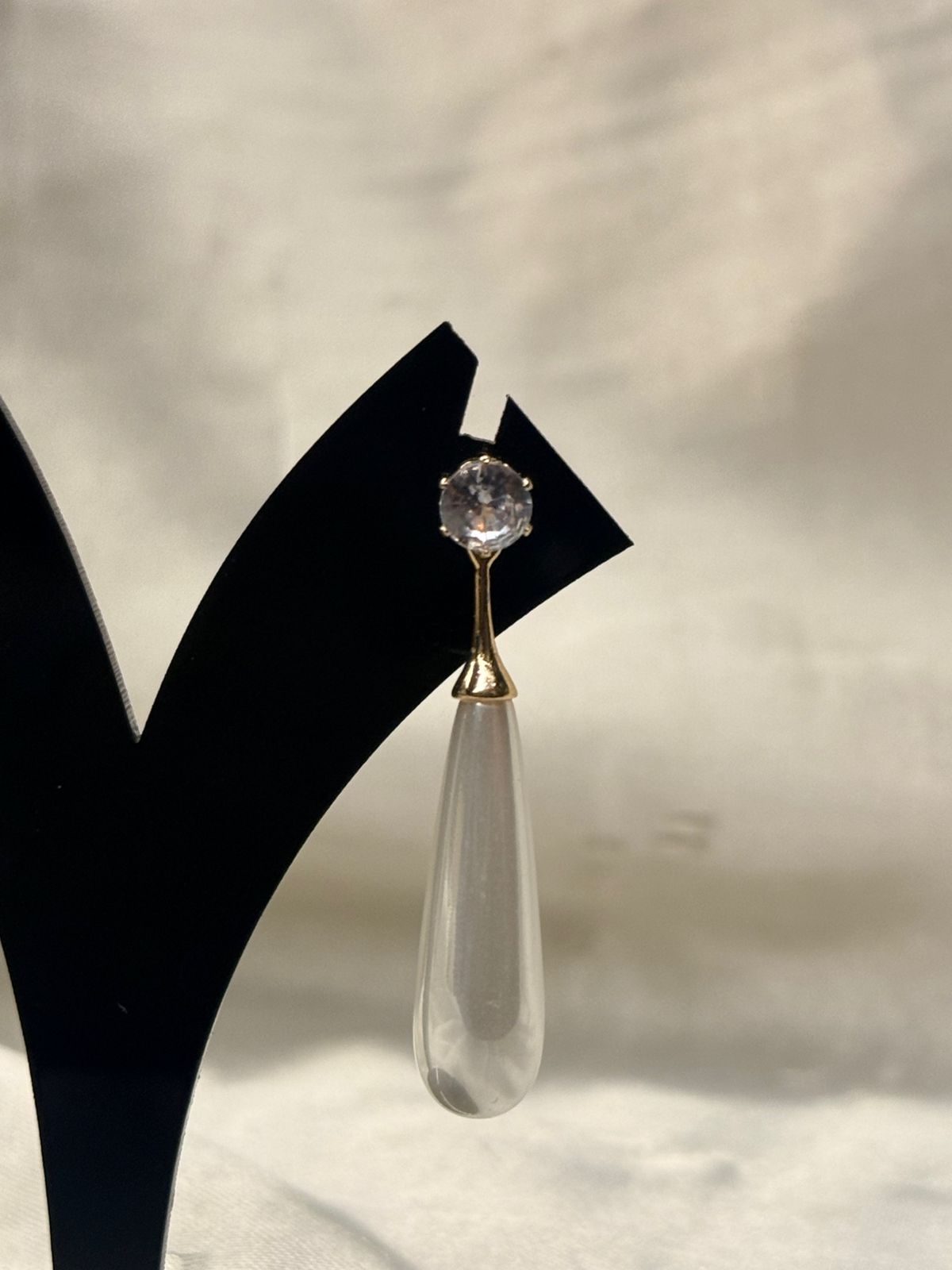 Crystal Stud Teardrop Earrings,llb823