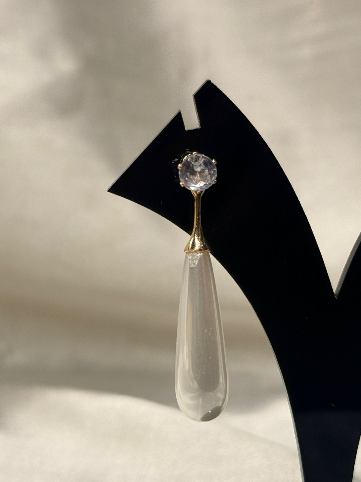 Crystal Stud Teardrop Earrings,llb823