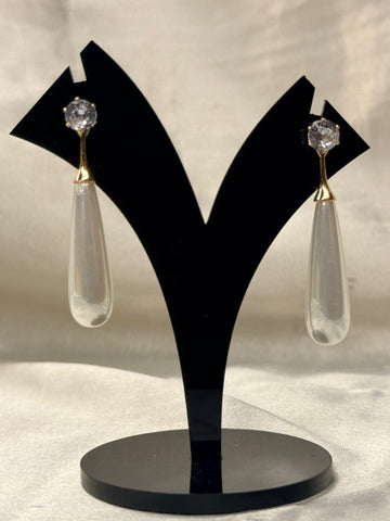 Crystal Stud Teardrop Earrings,llb823