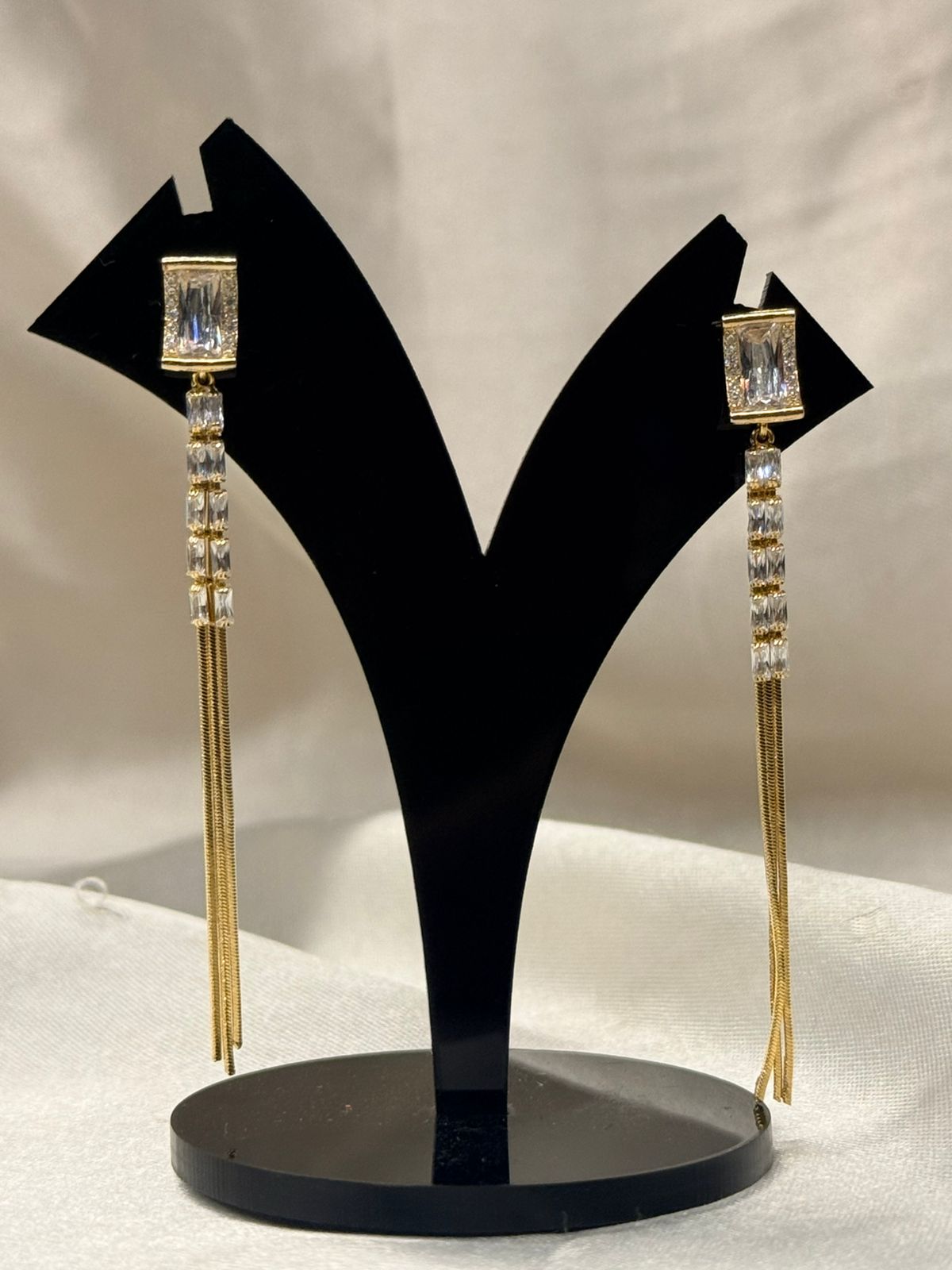Elegant Gold Tassel Drop Earrings for Women,llb817