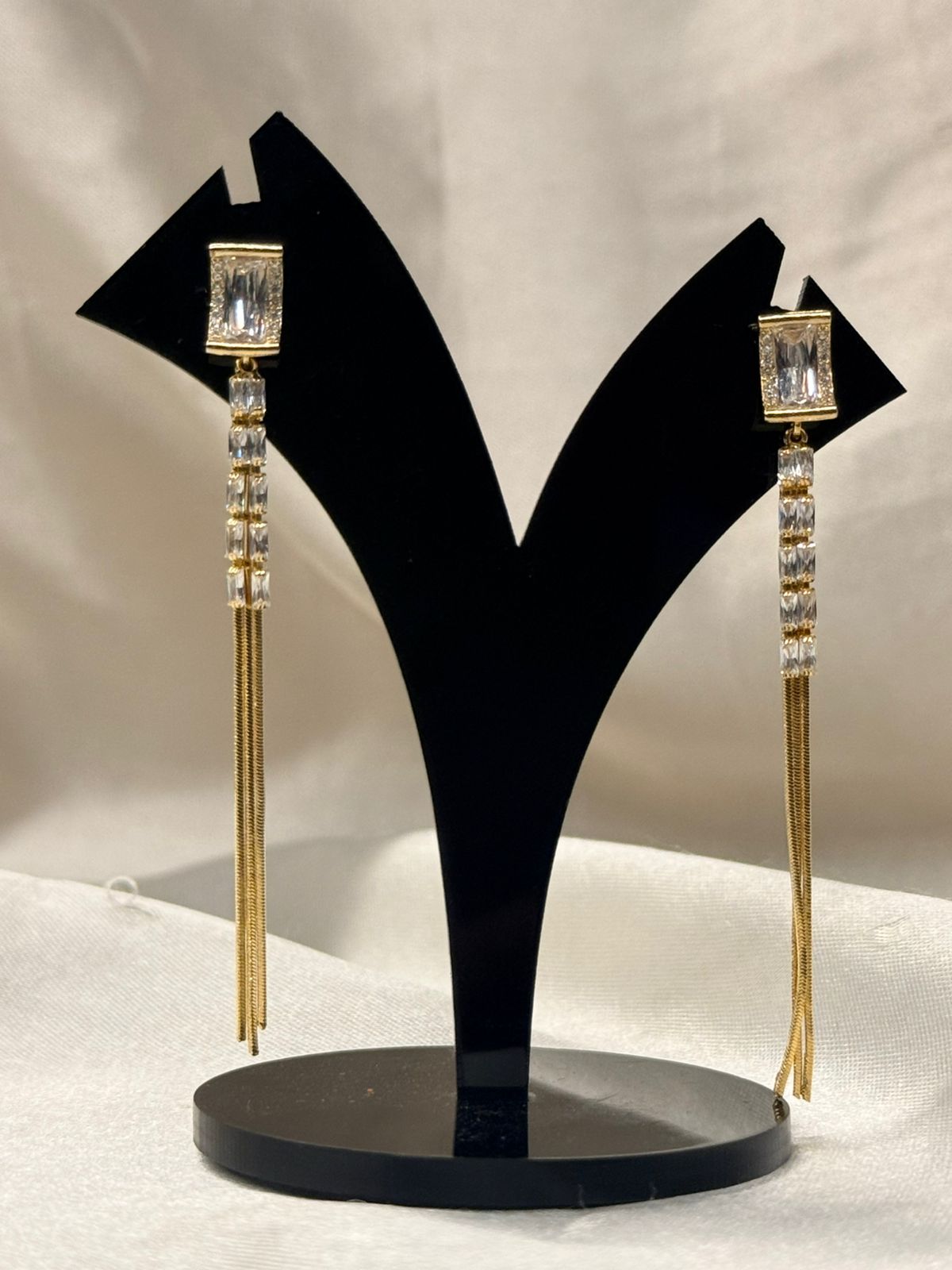 Elegant Gold Tassel Drop Earrings for Women,llb817