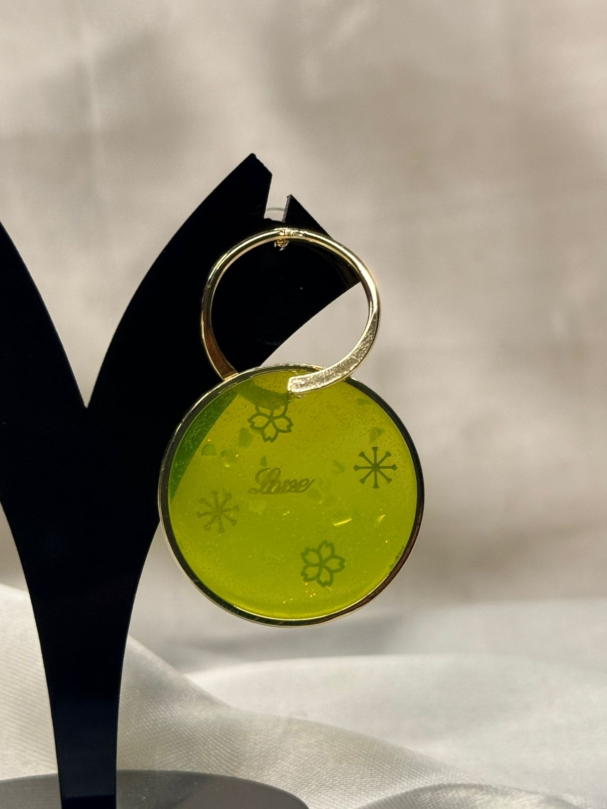 Stylish Green Round Drop Earrings for Women,llb814