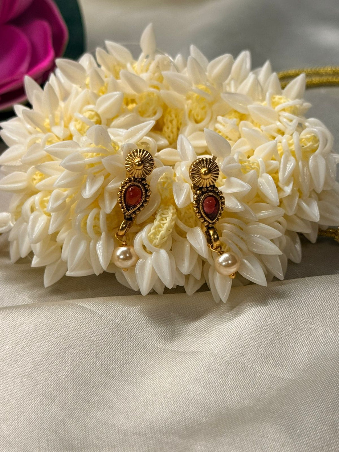 vishu collection,Antique Gold Palakka-Style Choker,llb834