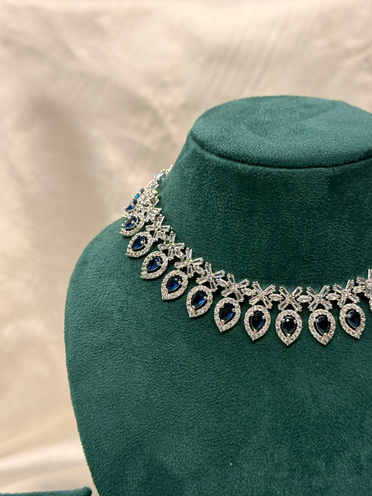 Royal Blue Teardrop Jewelry Set,llb847