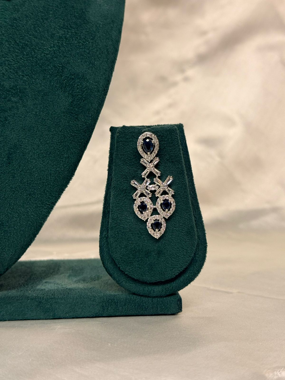 Royal Blue Teardrop Jewelry Set,llb847