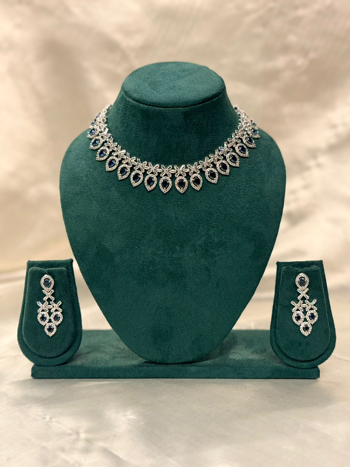 Royal Blue Teardrop Jewelry Set,llb847