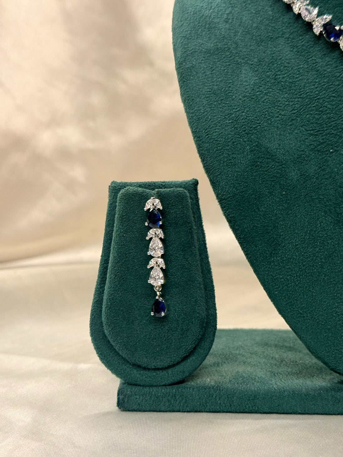 Blue & White Crystal Jewelry Set,llb848