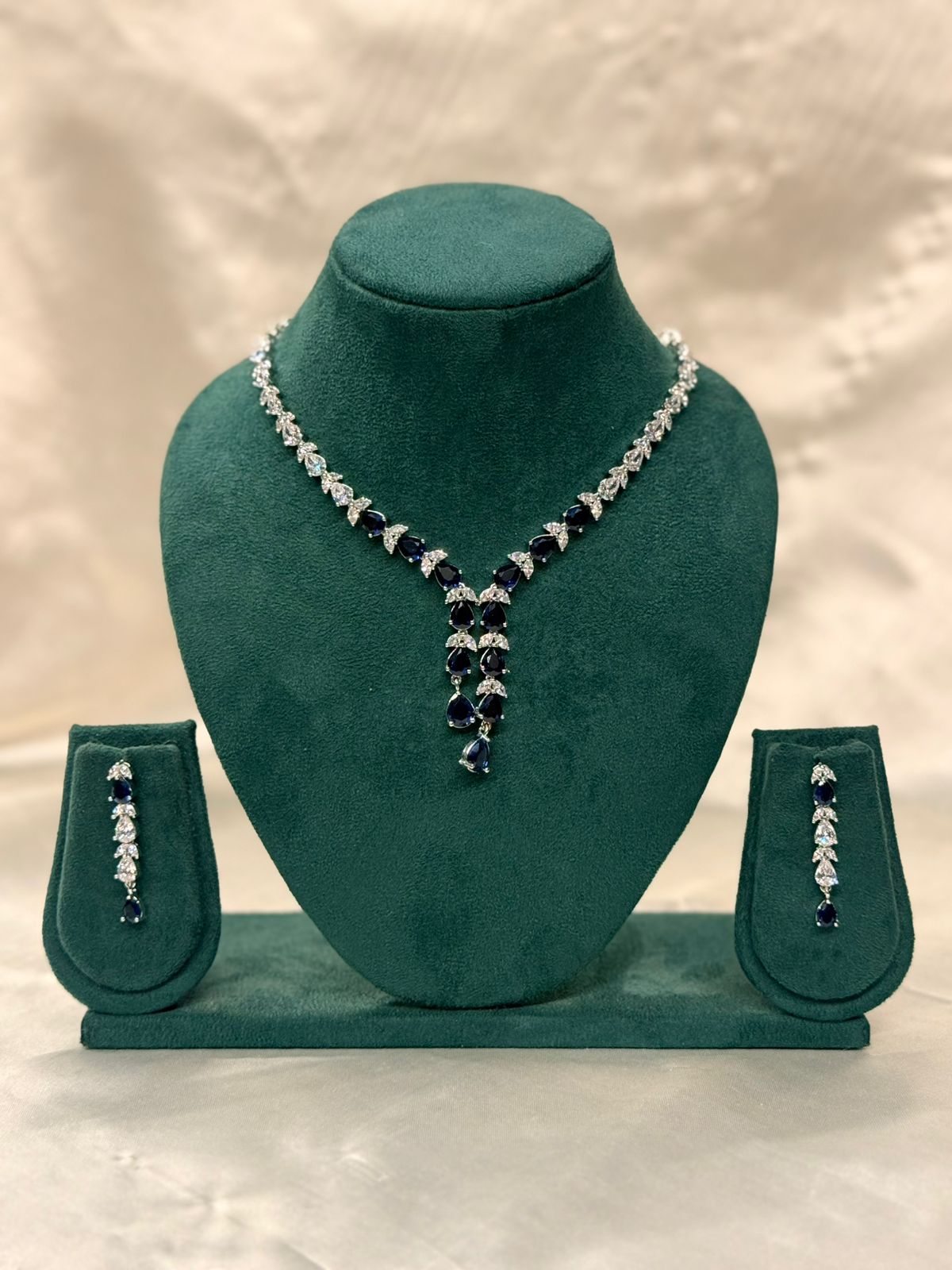 Blue & White Crystal Jewelry Set,llb848