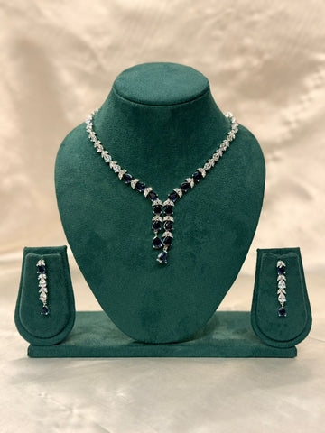 Blue & White Crystal Jewelry Set,llb848