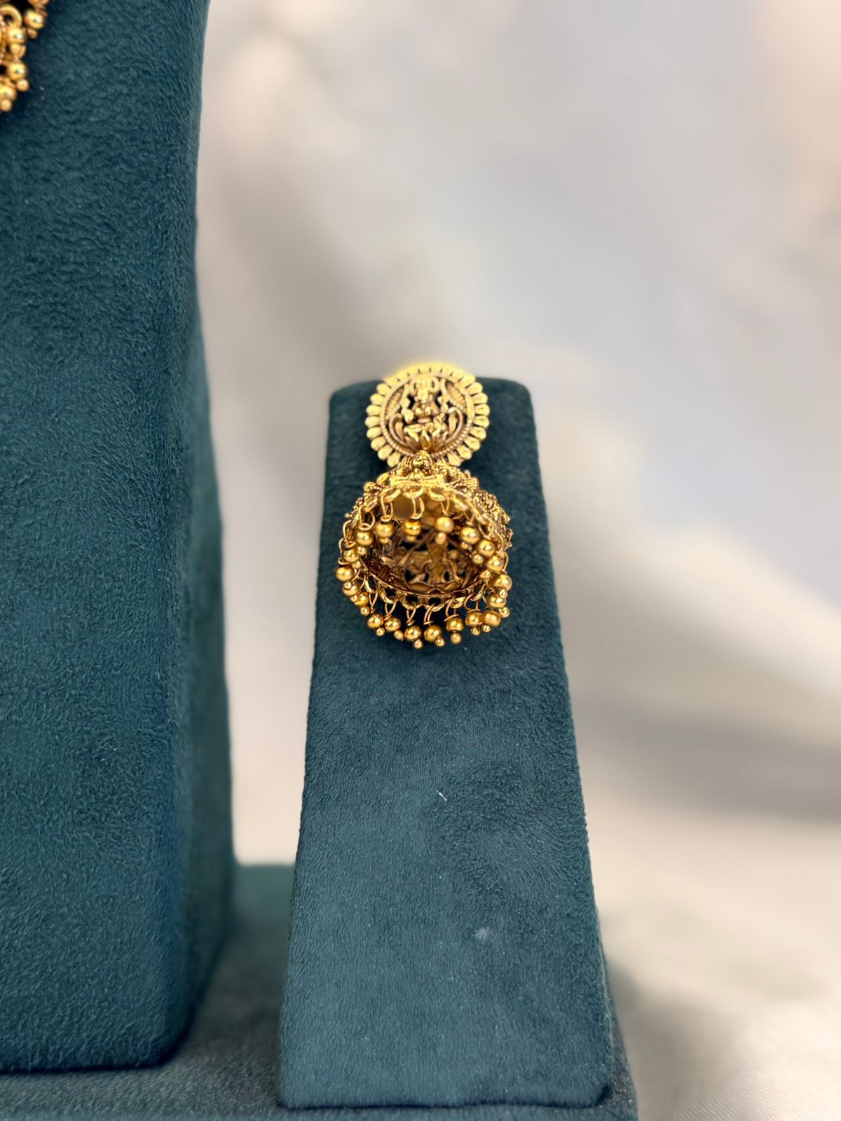 Antique Temple Gold Bridal Necklace set,llb864