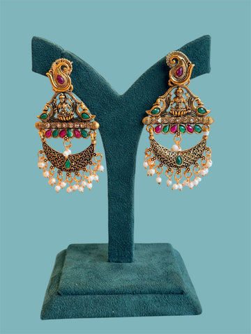 Antique Temple Design Jhumka Earrings,llb890