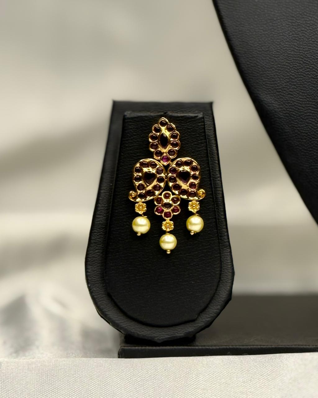 Designer Mehendi Gold Necklace Set, llb305