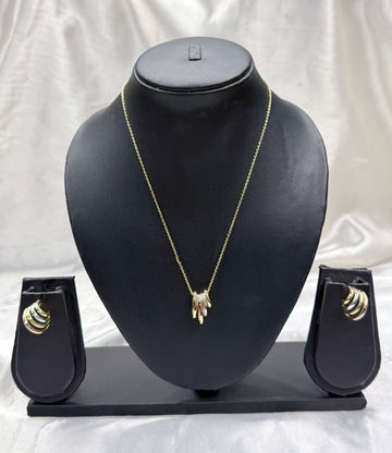 Gold, Silver, & Rose Gold Oval Link Necklace,llb567