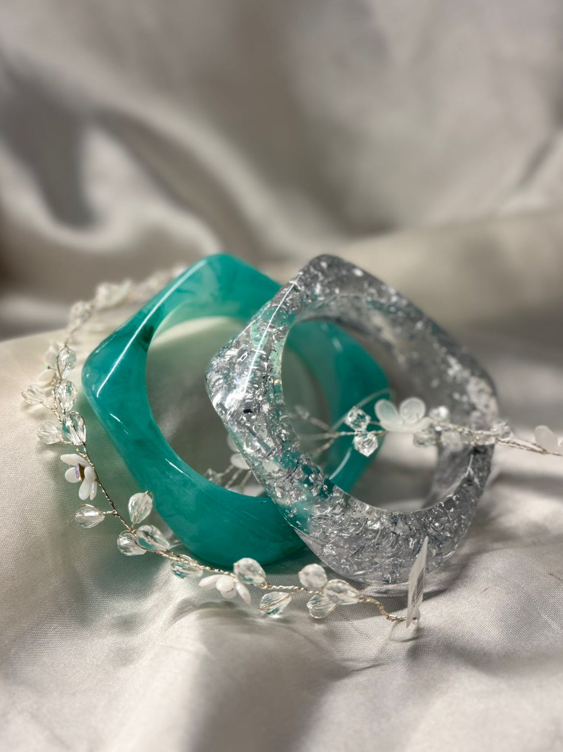 Aqua Blue Fashion Bangle – Chic Women’s.319