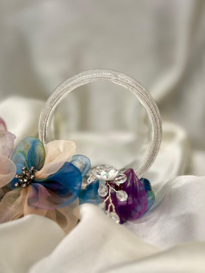 Elegant Clear Resin Bangle,llb320