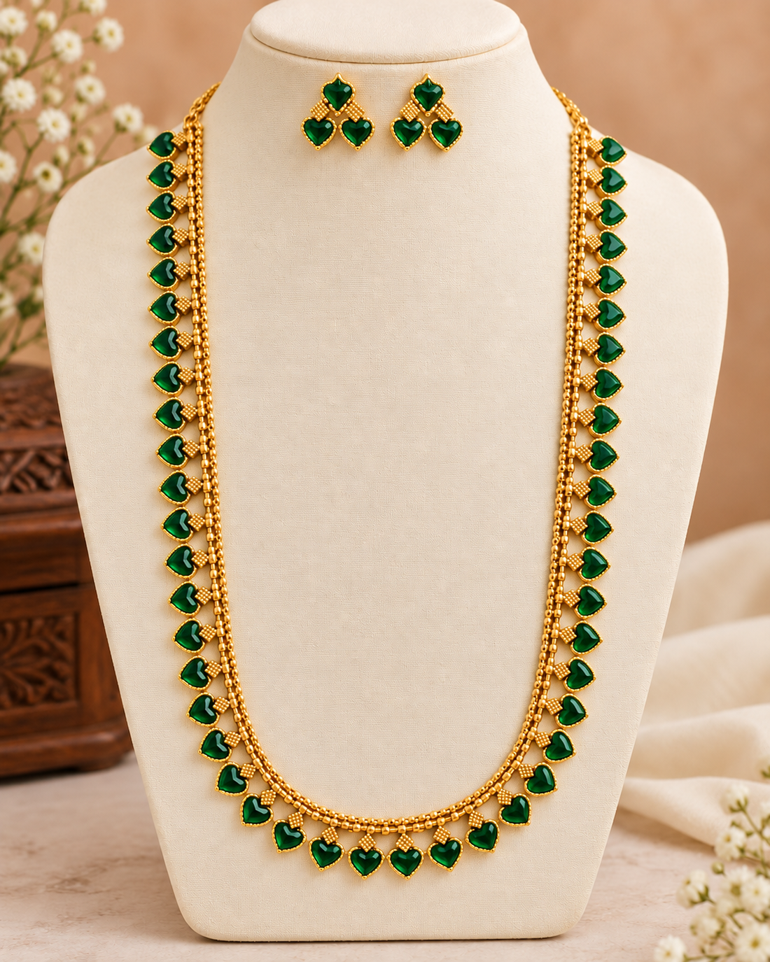 Green Heart Long Chain Set - P2 | L15023