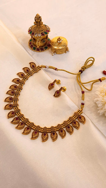 Temple Jewellery Mango Necklace