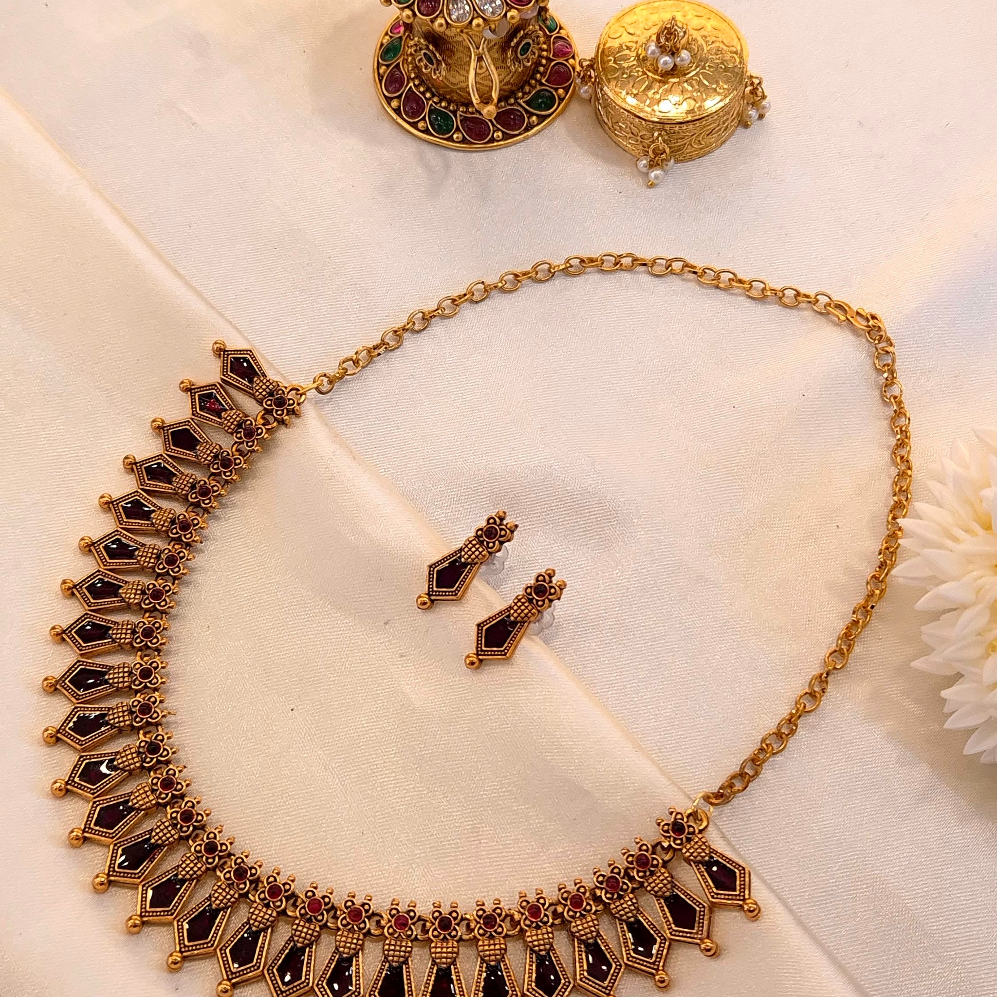 Antique Temple Pallaka Necklace