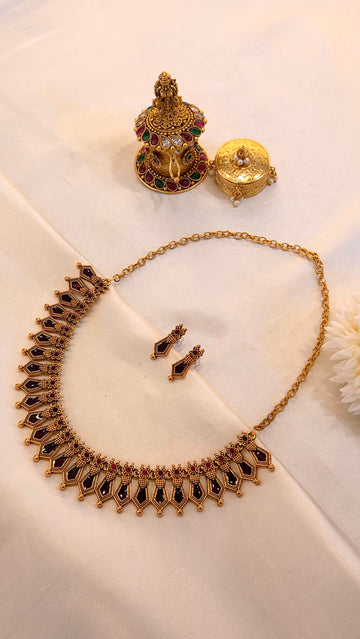 Antique Temple Pallaka Necklace